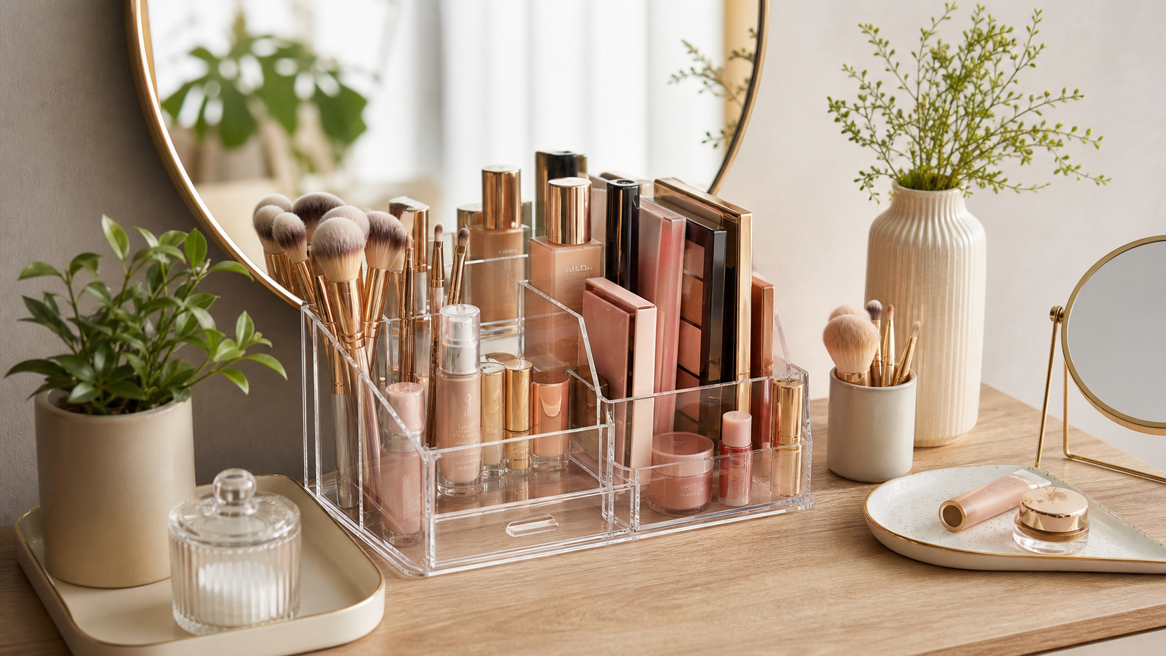 Vanity Organizer Ideas for Makeup, Skincare, and Small Bathrooms - Ordalya organization guide from Ordalya