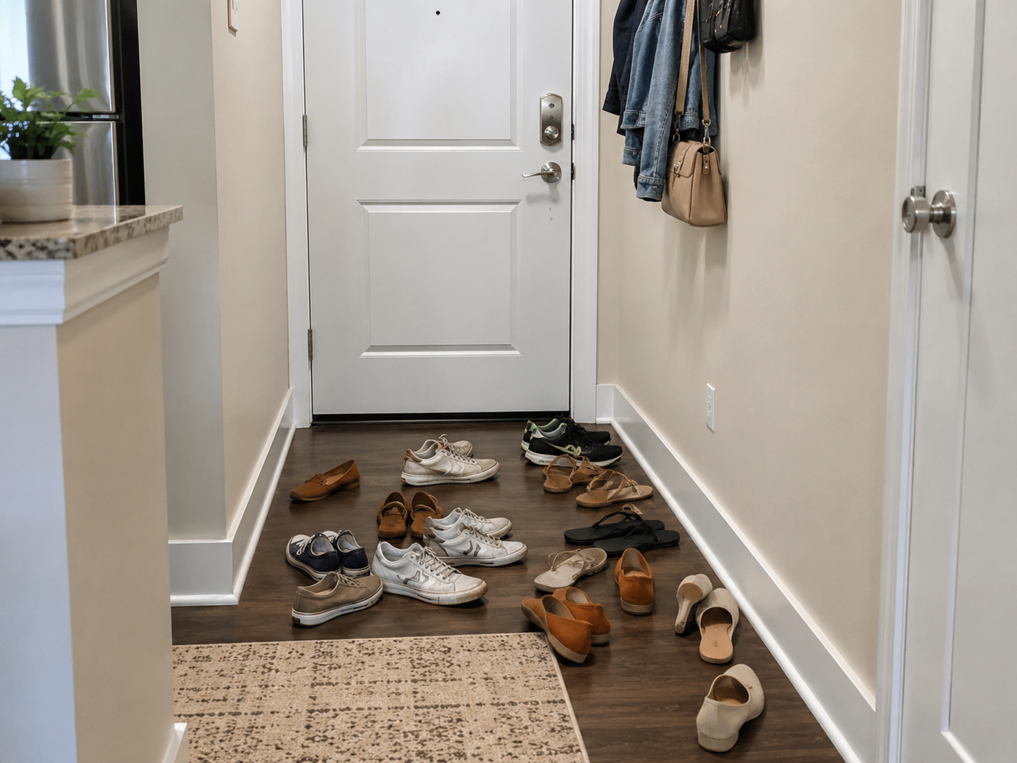 Before using 9-Tier Narrow Shoe Rack for Small Entryways & Apartments